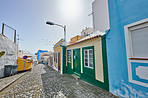 Old streets and houses of Santa Cruz, La Palma, Span