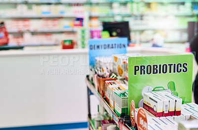 Buy stock photo Shot of a pharmacy with no people