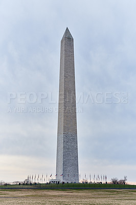 Buy stock photo Shot of the Washington Monument