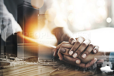 Buy stock photo Closeup shot of two unrecognizable people holding hands in comfort