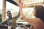 High five to good times
