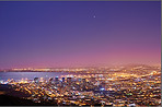 Cape Town after sunset