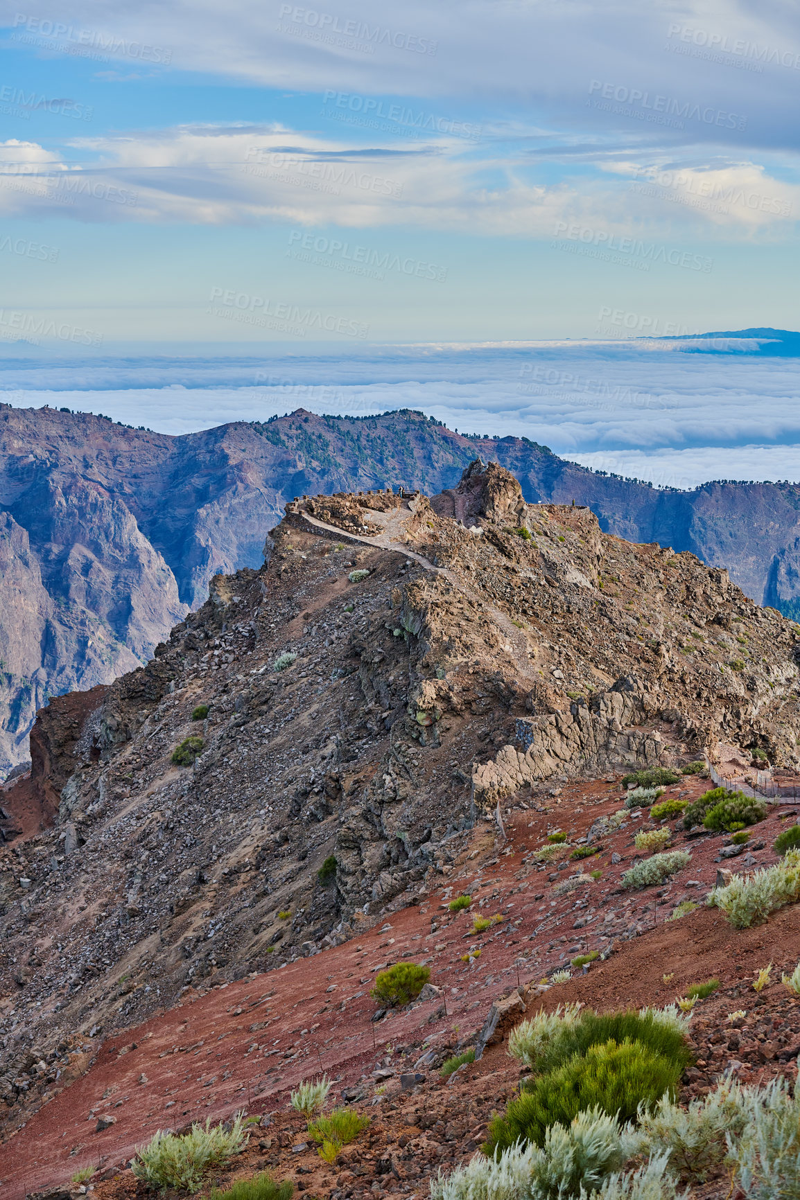 Buy stock photo Volcano area -  Roque de los Muchachos, La Palma, Spain