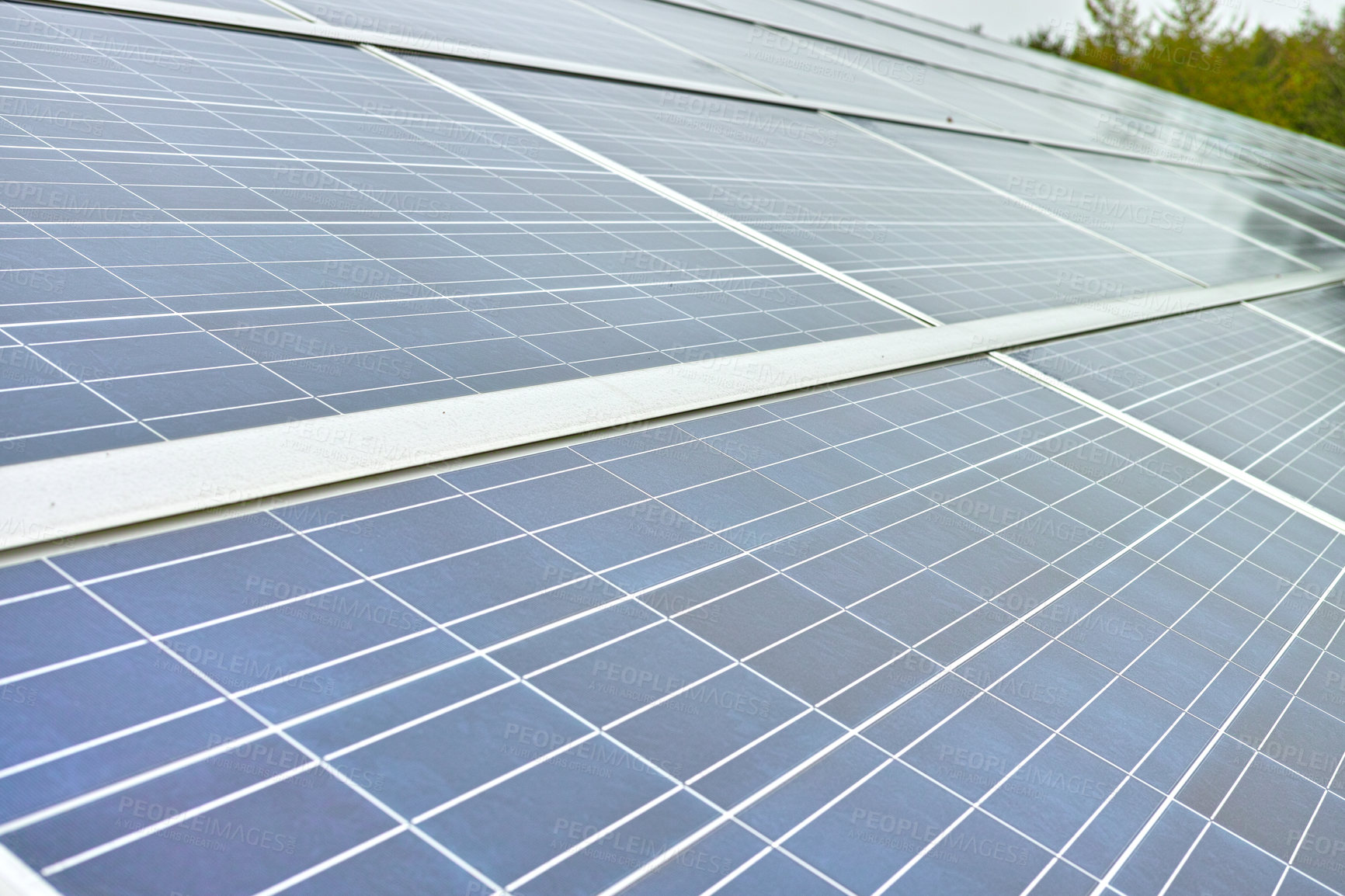 Buy stock photo Solar Power Station in Denmark