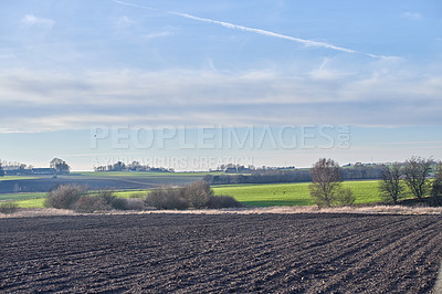 Buy stock photo A photo of the countryside in early springtime