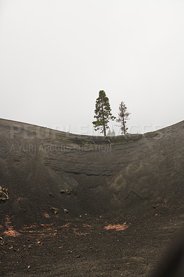 Buy stock photo Beautiful lava landscape on the Cumbre Nueva in La Palma