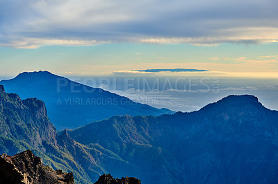 Buy stock photo Volcano area -  Roque de los Muchachos, La Palma, Spain