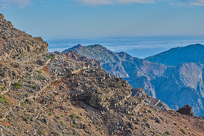 Buy stock photo Volcano area -  Roque de los Muchachos, La Palma, Spain