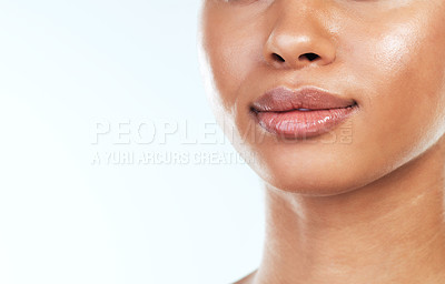 Buy stock photo Studio shot of an unrecognizable young woman posing against a white background