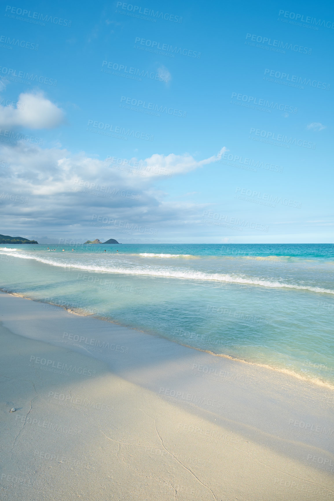 Buy stock photo Lanikai Beach of Oahu, Hawaii