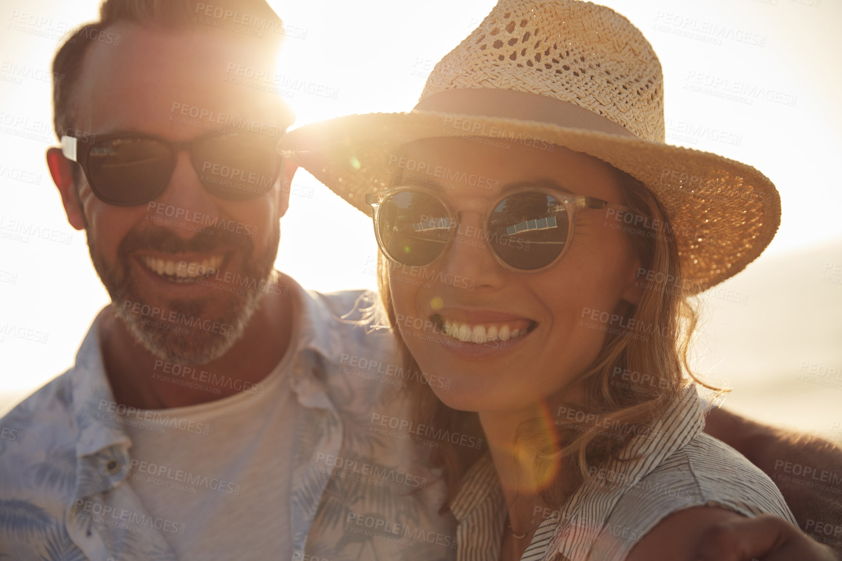 Buy stock photo Shot of an affectionate mature couple spending some quality time together