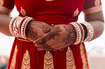 My beauty as a bride is in my henna