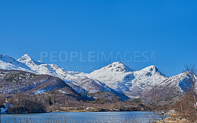 Buy stock photo Shot of a beautiful winter's scene