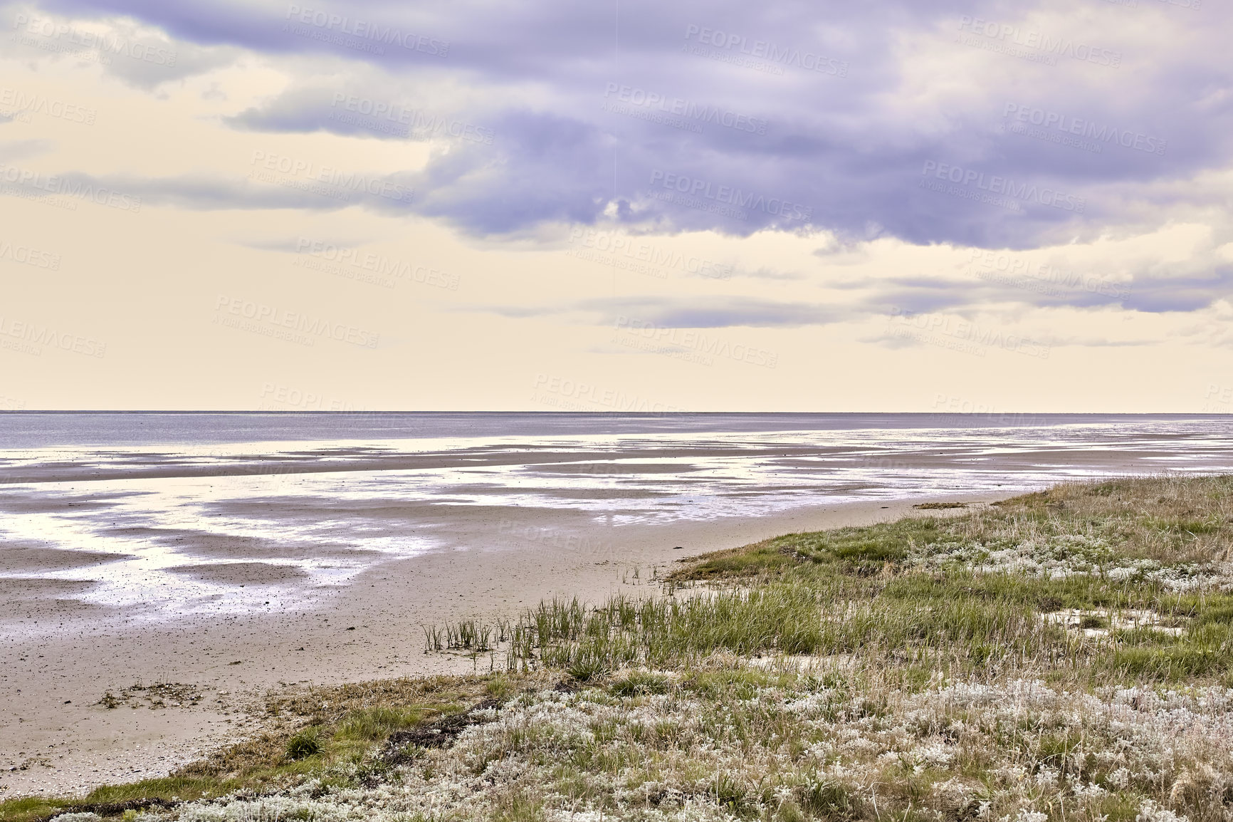 Buy stock photo The east coast of Jutland facing Kattegat