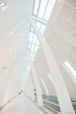 Buy stock photo Background images of the interior of an airport