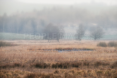 Buy stock photo A photo of farmland in autumn