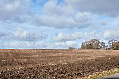 Buy stock photo A photo of farmland in autumn