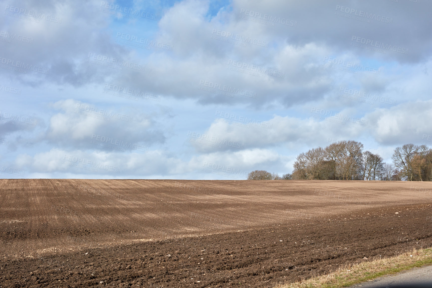 Buy stock photo A photo of farmland in autumn