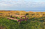 Bench on the East coast of Jutland,  Denmark