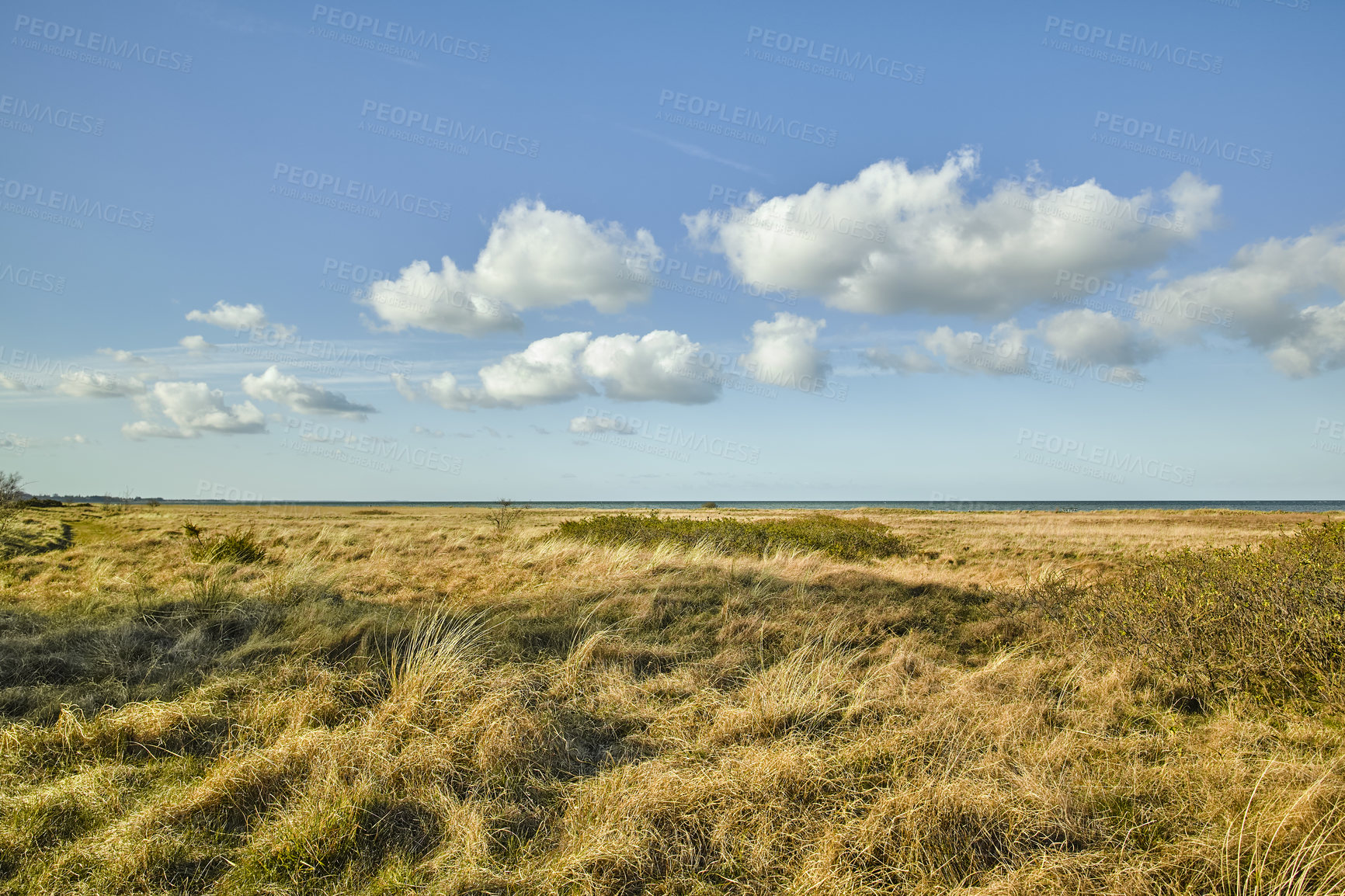 Buy stock photo The east coast of Jutland facing Kattegat