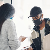 Contactless pay is for everybody's protection | Buy Stock Photo on ...