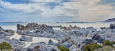 Buy stock photo Rocky coast in West Coast National Park,  Western Cape, South Africa.