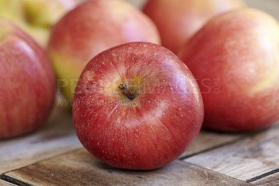 Buy stock photo Fresh apples in natural setting