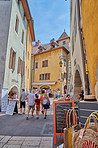 The medieval city of Annecy, July 2019, France