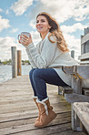 Happiness is coffee on a fall day
