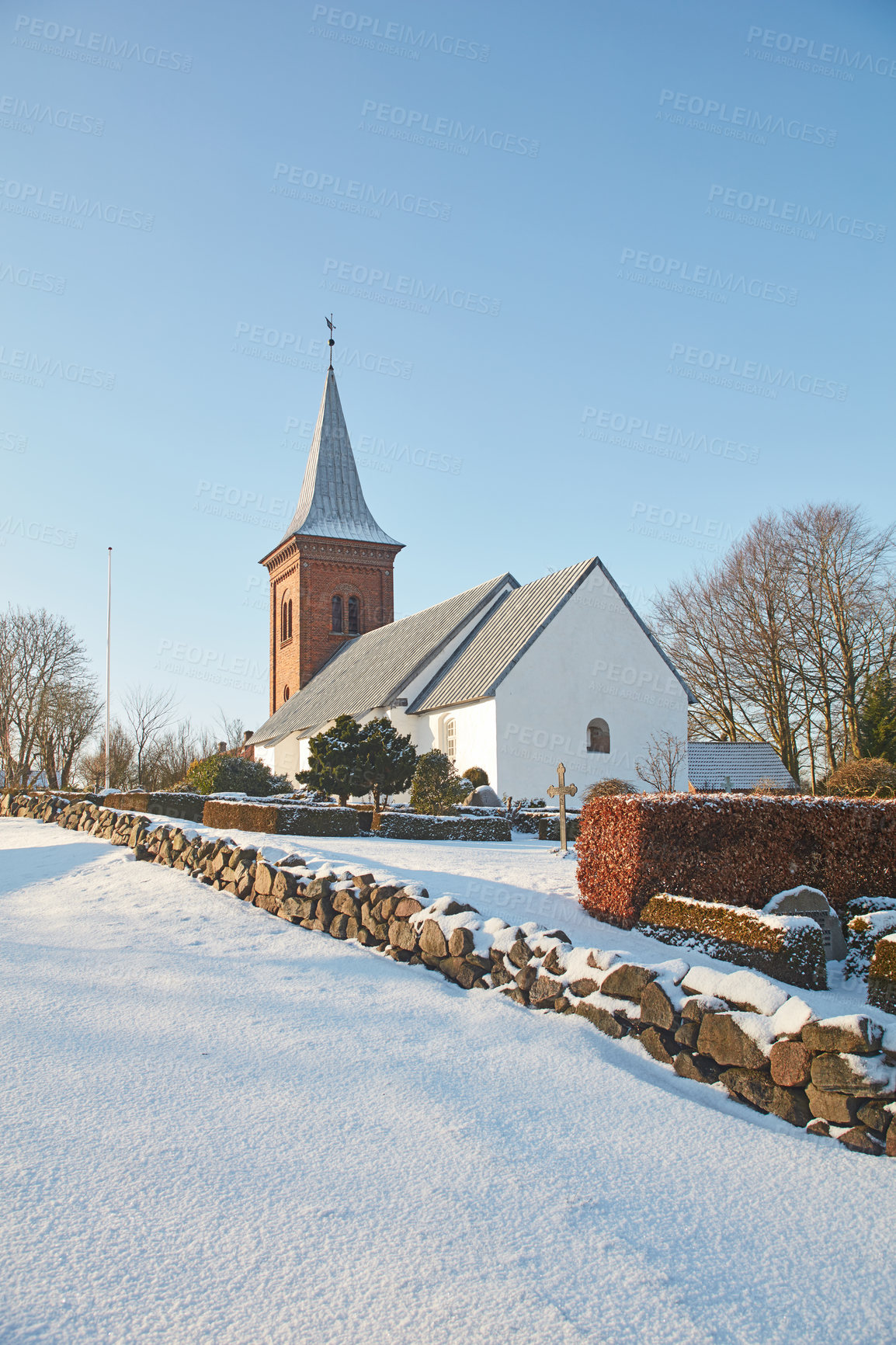 Buy stock photo Denmark in winter