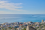 Aerial panorama photo of Cape Town