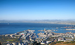 Aerial panorama photo of Cape Town