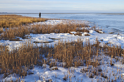 Buy stock photo Photos of Danish winter by the coast of Kattegat.