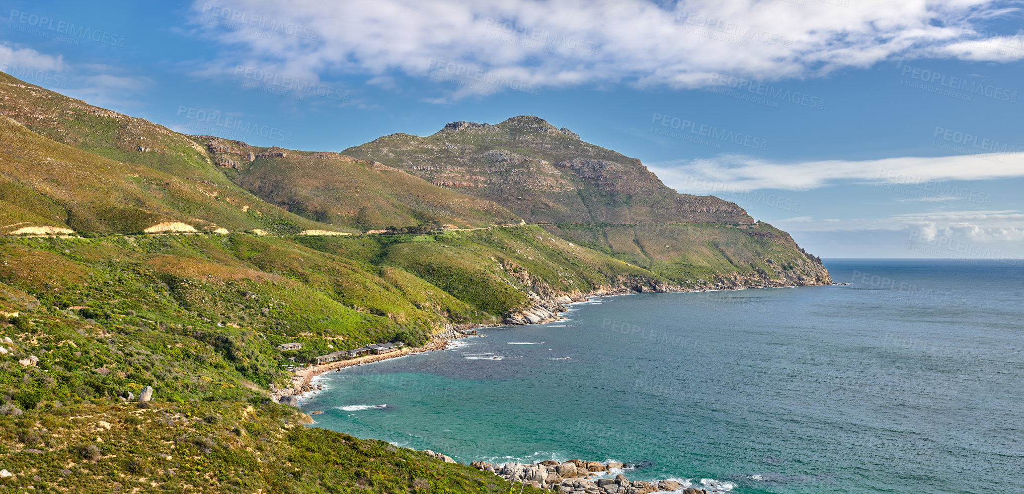 Buy stock photo A photo a picnic area near Shapmanns Peak Road, Cape Town, South Africa