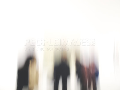 Buy stock photo Blurred business people - abstract and lots of copy-space
