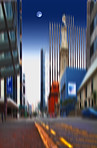 City life - motion blurred