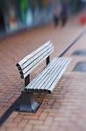 Outdoor city bench