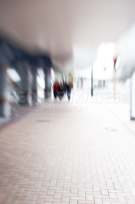 Buy stock photo A lens blurred city image