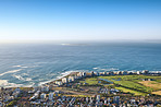 Aerial panorama photo of Cape Town