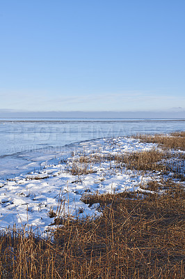 Buy stock photo Photos of Danish winter by the coast of Kattegat.