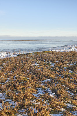 Buy stock photo Photos of Danish winter by the coast of Kattegat.