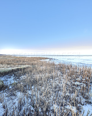 Buy stock photo Photos of Danish winter by the coast of Kattegat.