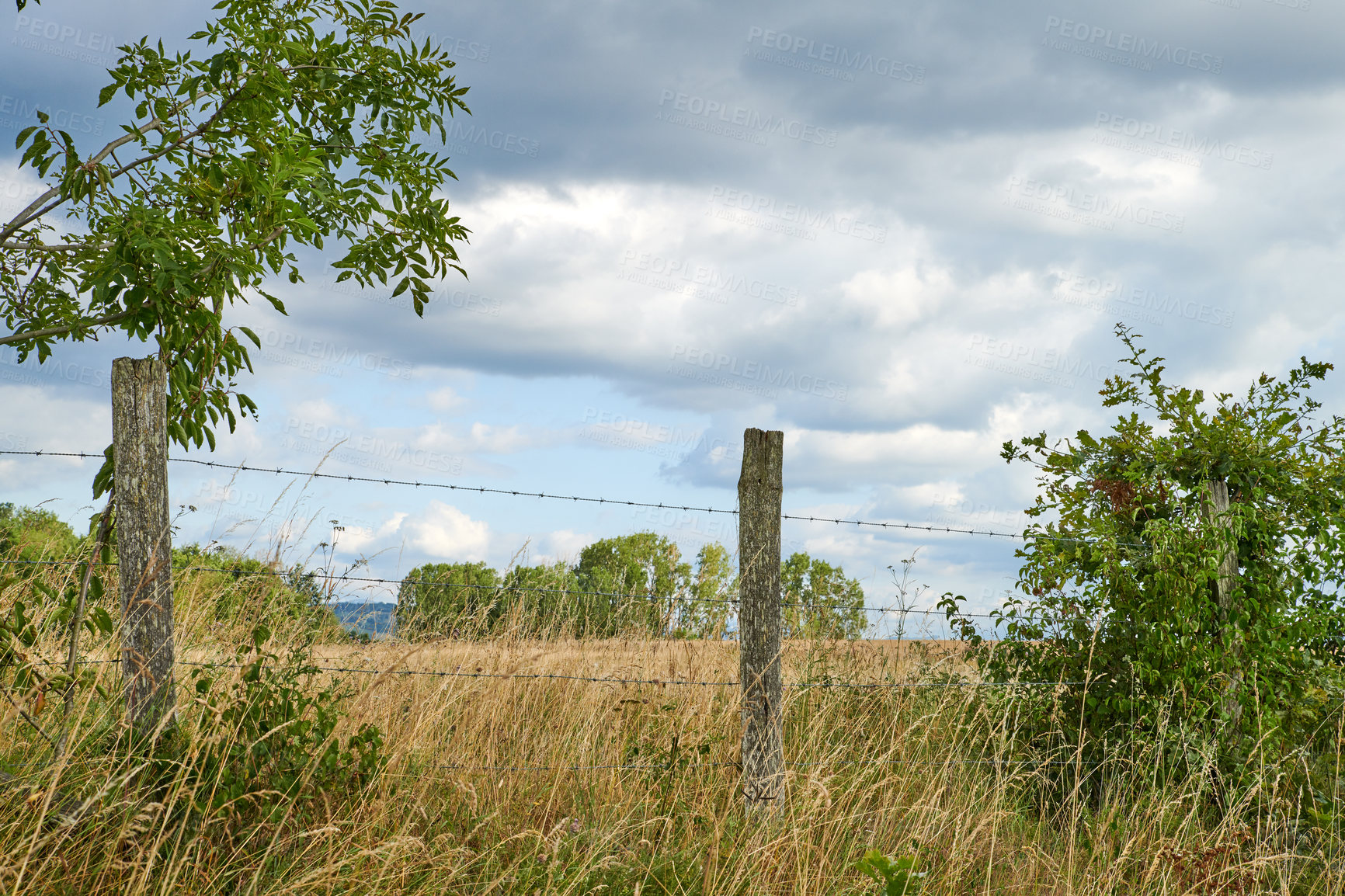 Buy stock photo A series of photos of countryside, farmland and forest close to Lyon, France