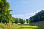 Countryside, farmland and forest - close to Lyon, France