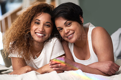 Buy stock photo Shot of an affectionate couple spending quality together at home