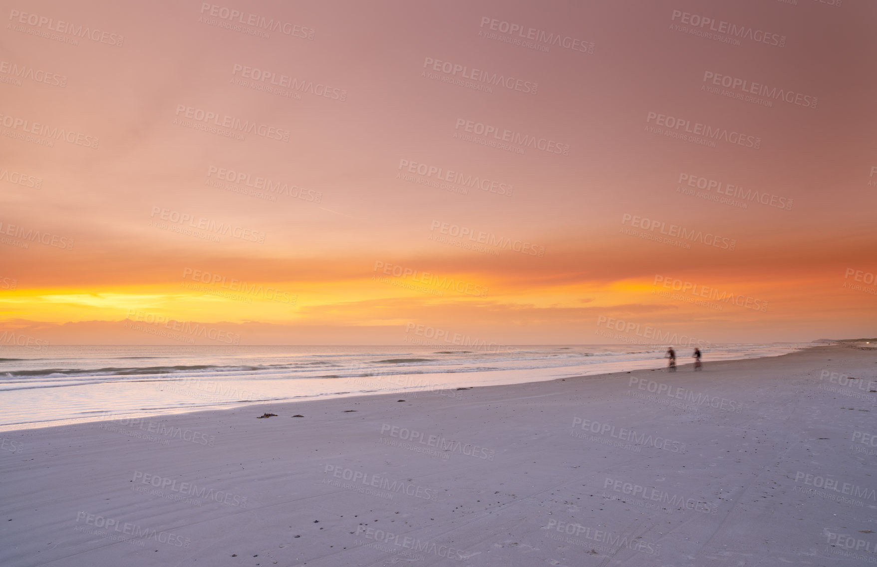 Buy stock photo Beaceful beach, coast and ocean