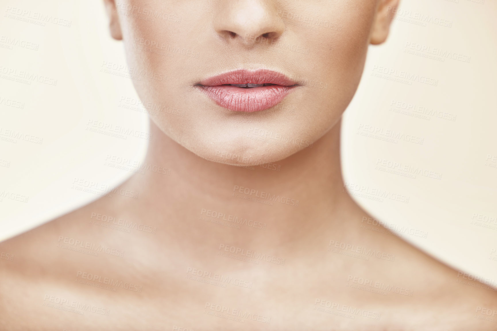 Buy stock photo Closeup shot of a woman's mouth