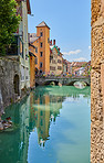 The medieval city of Annecy, July 2019, France