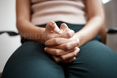 Buy stock photo Closeup shot of a woman's hands