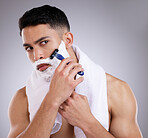 Steady strokes make for a smoother shave